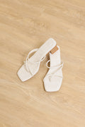 Sonder Strappy Cloud Heels in Waterproof Linen