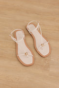 Seraphine Strappy Sandals in Cream