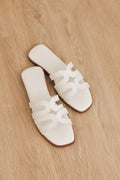 Kaela Cloud Sliders in Cream