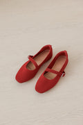 Theryn Flyknit Flats in Red