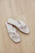 Jessa Cloud Sliders in Waterproof Linen