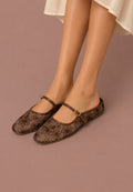 Lydia Floral in Dark Chocolate